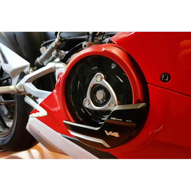 CNC Racing Clear Wet Clutch Cover for the Ducati Panigale